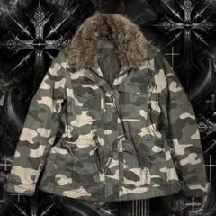 【00s】Archive"CamoFurJacket"平成Y2Kギャルopium