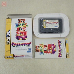 1円〜 動作保証品 外箱美品 MD メガドライブ スーパー32X カオティックス FEATURING ナックルズ ザ エキドゥナ CHAOTIX SEGA 箱説付【10