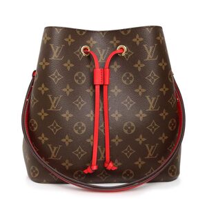 （新品・未使用品）ルイ ヴィトン LOUIS VUITTON ネオノエ 2way ショルダーバッグ 巾着 モノグラム コクリコ レッド ブラウン 赤 茶 M44021