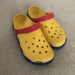 crocs クロックスデュエット黄色×赤×青M6/W8 24cm