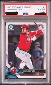 【ＰＳＡ１０】大谷翔平 2018 TOPPS BOWMAN CHROME #1 BATTING / SHOHEI OHTANI RC / ドジャース / BBM EPOCH 以外【ルーキーカード】