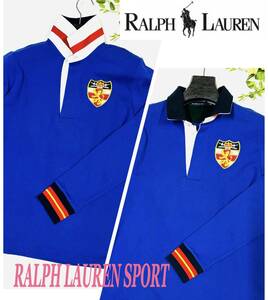 新品タグ付き　RALPH LAUREN SPORT　ラルフローレン　ラガーシャツ　メンズ　ブルー　サイズ　US/L　価格10,560円