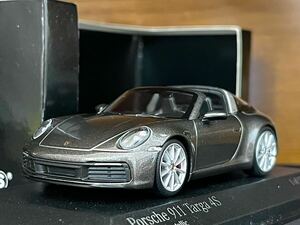 1/43 限定576 ミニチャンプス ポルシェ 911(992) タルガ 4S アゲートグレー 1:43 Minichamps Porsche 911(992) Targa 4S 2020 agate grey