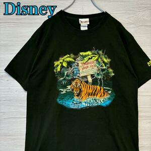 【入手困難】 Disney ディズニー　Animal Kingdom アニマルキングダム Tシャツ　Lサイズ　ヴィンテージ　00s 虎　トラ　アニマル　海外輸入