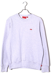 Supreme シュプリーム SIZE:S Small Box Logo Crewneck スモールボックスロゴ クルーネックスウェットシャツ Ash Grey アッシュグレー /●