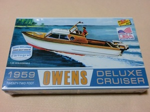 リンドバーグ 1/25 オーエンス デラックス クルーザーボート 1959　OWENS DELUXE CRUISER BOAT TWENTY-TWO FOOT LINDBERG 222 