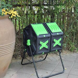 家庭菜園 農業 堆肥コンポスター 堆肥 ビンタンブラー 140L 360° コンポスター 堆肥作り 有機肥料 リサイクル 花壇 野菜作り 掃除