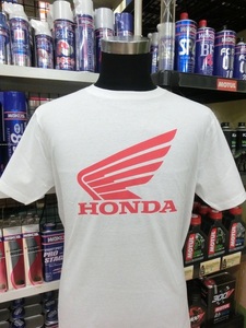 スピード出荷！HONDA/ホンダ/純正/ウイングTシャツ/ホワイト/Mサイズ/Tシャツ