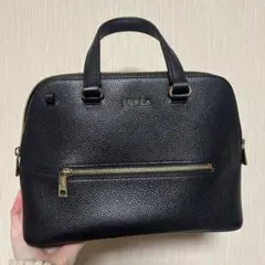 最終値下げ中❣️【早い者勝ち❣️】FURLA 黒 レザー ハンドバッグ 中型