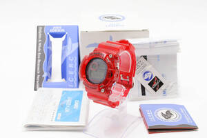 コレクター保管品 2003年 G-SHOCK 第3回イルカクジラ GW-203K-4JR フロッグマン タフソーラー 赤スケルトン FROGMAN 1222