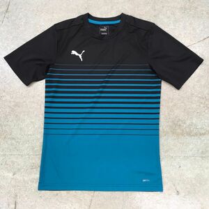 KE1098　プーマ　puma　半袖Tシャツ　プラシャツ　青黒　Lサイズ　ドライ　Lサイズ