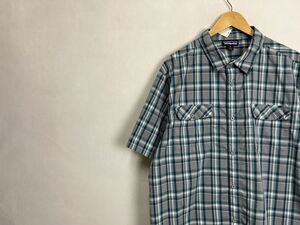 グッドカラー2018s patagoniaパタゴニア半袖ナイロン×ポリエステルチェックシャツXLチェック柄アメカジアウトドアストリートnr23931