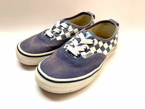 ★ VANS ★ キッズ オーセンティック 17.5cm チェッカー ブルー 青 スケート バンズ JAZZ OLD SCHOOL エラ ERA