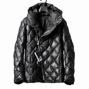 ISAMU KATAYAMA BACKLASH HOODED DOWN JACKET / KANGAROO+POLISH WHITE GOOSE 美品タグ付き 定価231000円 incarnation ルイスレザー JULIUS