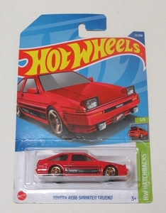 絶版ＨW トヨタ AE86 スプリンタートレノ（レッド）新品未開封