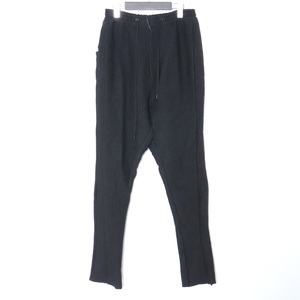 DEVOA SRY イージーパンツ ウール super120’s/バンブー サイズ1 チャコール PTN-SRE デヴォア easy pants サルエル 22aw