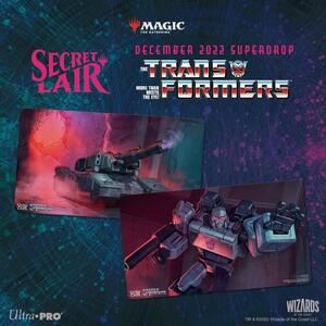 新品未開封 Ultra・PRO MTG Secret Lair December 2022 Transformers Series プレイマット Megatron メガトロン トランスフォーマー