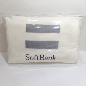 SoftBank ソフトバンク ロゴ「SoftBank 収納ケース付き フリースブランケット」非売品 未使用品 ノベルティ