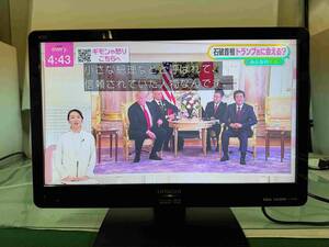 NoF４０８　日立　　１９型　LED　液晶テレビ　２０１７年製　L１９―N2