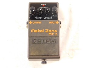 A681★BOSS/metal Zone MT-2/ディストーション/メタルゾーン エフェクター/エフェクター/黒色系/ギター/機材/ボス★送料590円〜