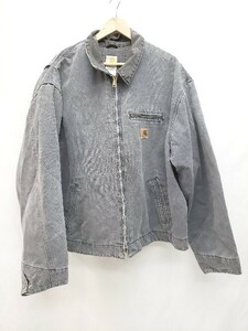 ◇ Carhartt カーハート J97 PTL ダック地 デトロイトジャケット サイズ4XL ブラック系 メンズ P