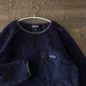 定番 定価15400円 patagonia パタゴニア 25895 ロスガトス クルー プルオーバー フリース シャツ M 紺 トップス ジャケット レトロX メンズ