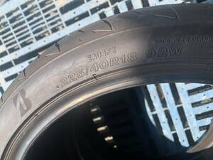 超バリ山 ブリヂストン POTENZA RE004 225/40R18 製造年数20年 残溝約7.1 ㎜ 2本セット 