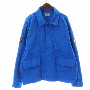 シーイー C.E オーバーダイノンリファレンシャルジャケット OVERDYE NON-REFERENTIAL JACKET ブルゾン シングル ステンカラー L 青 黒 CES2