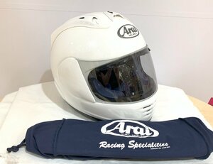 【12MU豊09004E】★1円スタート★ARAI★アライ★フルフェイス★ヘルメット★ SUPER RAPIDE★スーパーラパイド★バイク★Lサイズ