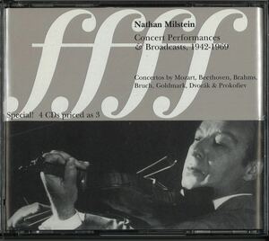 入手難 ミルシテイン(Vn.) Concert Performances & Broadcasts, 1942-1969 MUSIC&ARTS CD972. 4CD