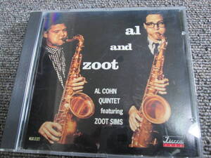 【送料無料】中古CD ★Al Cohn Quintet Featuring Zoot Sims/Al And Zoot ☆アル・コーン・クインテッドfeatズート・シムズ MCAD-31372