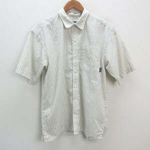 y■パタゴニア/PATAGONIAパッカーウェアシャツ/PUCKER WARE SHIRT■白【メンズM】MENS/【中古】