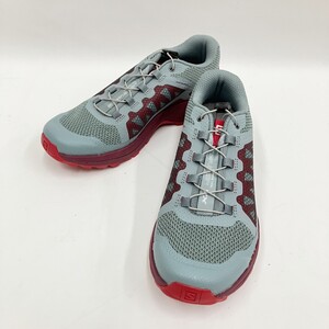 〇〇 SALOMON サロモン XA elevate トレイルランニングシューズ 406125 グレー x レッド SIZE 23.5cm 目立った傷や汚れなし