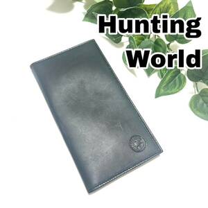 【美品.使用感なし】Hunting World 札入れ ブラック 黒 メンズ B