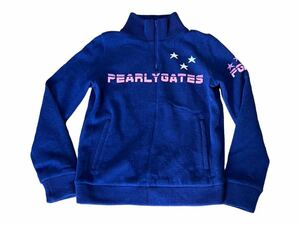 【日本製】PEARLY GATES ハーフ ジップ ニット　パーリーゲイツ ネイビー系