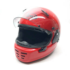 tu107 ARAI アライ フルフェイスヘルメット RED M20200 XL 61～62cm バイクウエア ※中古