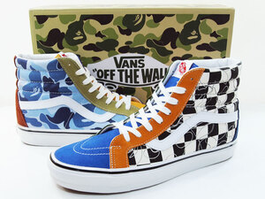 希少 29.5cm 極美品 A BATHING APE VANS SK8-HI 38 DX スケートハイ 猿迷彩 BAPE CAMO US11.5 バンズ ベイプ アベイシングエイプ FT