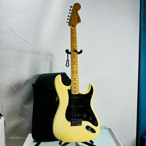 08 中古美品　1978年 ヴィンテージ Fender USA Strato Caster エレキギター マニュアル ソフトケース付　音出確認　送:180 Stratocaster