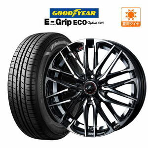 サマータイヤ ホイール 4本セット ウェッズ レオニス SK グッドイヤー エフィシエント グリップ エコ EG01 155/65R14