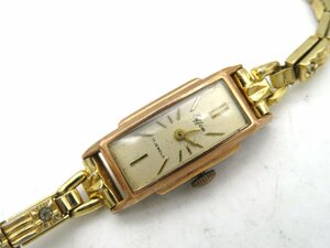 1円■ジャンク■ その他 18K シルバー 手巻き レディース 腕時計 N21203