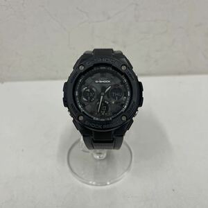 ⑦CASIO ソーラー腕時計　G-SHOCK デジアナ　ラバー　BLACK GST-W100G-1BJF