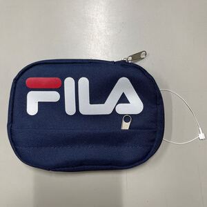 フィラ 未使用 ポーチ ポシェット FILA ナイロン ネイビー 紺色