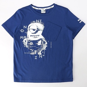 プーマ ミニオンズ コラボ キッズ 半袖Tシャツ 128 ブルー 青 Minions 子供用 キッズ ジュニア 男女兼用 送料370円