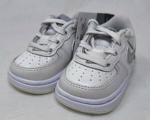 ★NIKE FORCE 1 LOW SE(TD) SUMMIT WHITE/METALLIC SILVER 2023 FJ3488-100 8cm US2C ナイキ エアフォース1 ベビー★