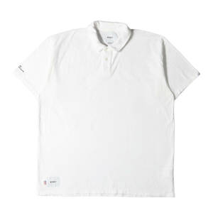 WTAPS ダブルタップス ポロシャツ サイズ:L 20SS オーバーサイズ 半袖ポロシャツ POLO SS 03 USA / SHIRT ホワイト 白 トップス