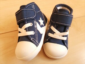 未使用CONVERSE*子供スニーカー*送料無料コンバース*黒ファーストシューズ