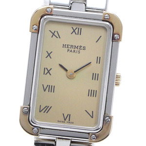 エルメス HERMES CR1.220 クロアジュール クォーツ レディース 内箱・保証書付き_863048