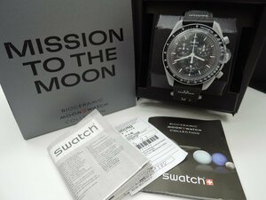 OMEGA×swatch オメガ×スウォッチ ミッショントゥーザムーン S033M100 メンズ腕時計 ウォッチ BOX・保証書付 ランクA BRB・バッグ