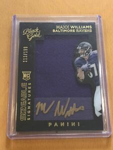 2015 Panini Black Gold Sizeable Rookie Signature Jerseys Maxx Williams /199