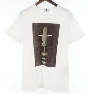 HYSTERIC GLAMOUR 02191CT41 ONUMA pt プリント 半袖 Tシャツ ホワイト メンズS